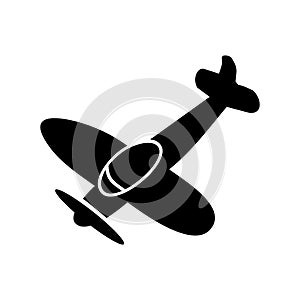 Airplane icon or logo isolated sign symbol vector illustration