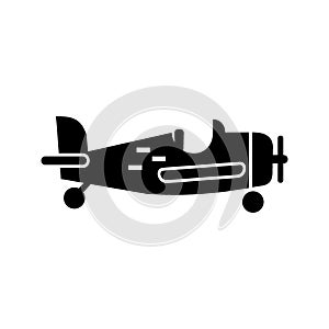 Airplane icon or logo isolated sign symbol vector illustration