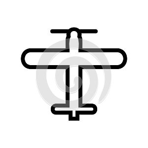 Airplane icon or logo isolated sign symbol vector illustration