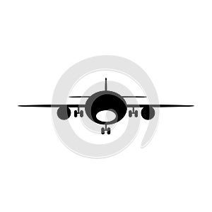 airplane icon logo template abstract vector illustration design