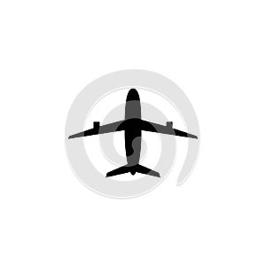 Airplane icon logo, vector design