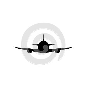 Airplane icon logo, vector design
