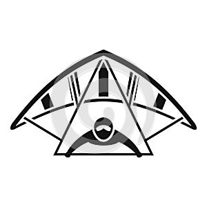 Airplane icon simple vector. Para air
