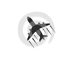 Airplane icon vector illustration design