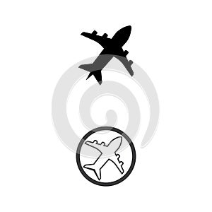 Airplane icon vector illustration design