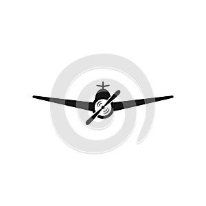 Airplane icon vector illustration design Logo