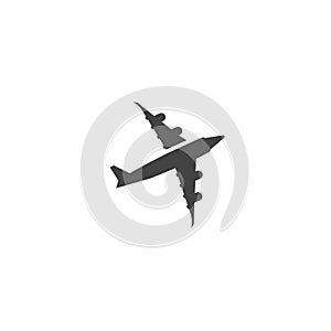 Airplane icon vector illustration design Logo Template