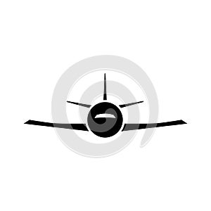 airplane icon vector symbol flat style travel