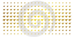 Airplane Intercepter Golden Halftone Pattern