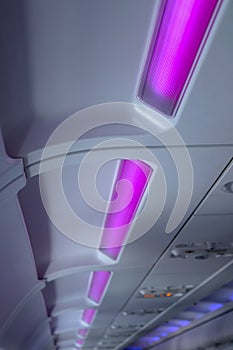 Airplane interior lighting