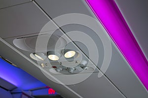 Airplane interior lighting