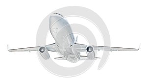 Airplane isolated on white background. Clipping Path and cutout.