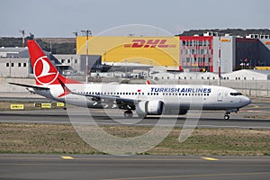 Airplane in Istanbul International Airport