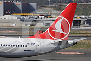 Airplane in Istanbul International Airport