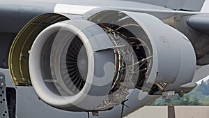 Airplane jumbo jet propulsion engine maintenance