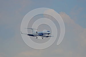 Airplane landing at Tan Son Nhat Airport