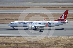 Airplane Landing to Istanbul Airport