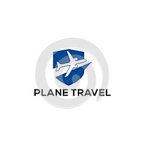 Airplane Logo Design Template Vector