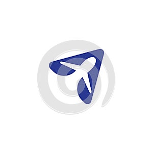 Airplane logo templat vector