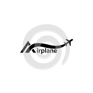 Airplane logo template