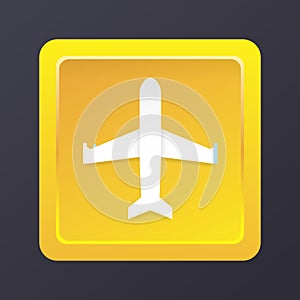 Airplane mode icon. Vector illustration decorative design