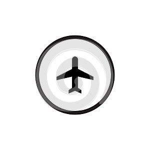 Airplane Mode Icon Vector. Plane Symbol Image