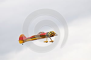 Airplane model in flight