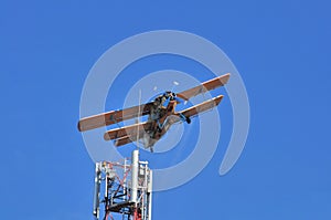 Airplane over GSM Antenna