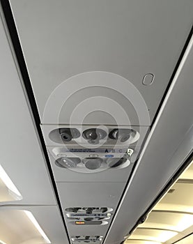 Airplane Overhead passenger controls