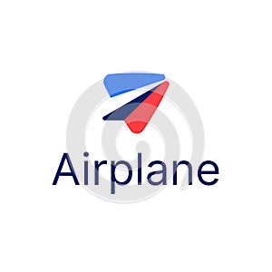 Airplane Paper Plane Travel Logo