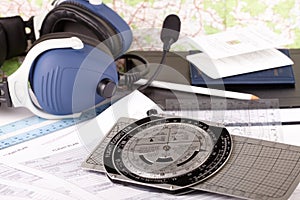 Airplane pilot equipment