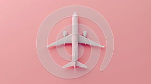 The Airplane in Pink.AI generated image