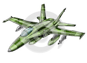 Airplane PNG Transparent background ,F18 Hornet with forest camo body color