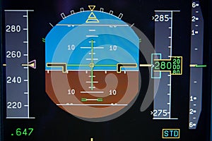 Airplane Primary Flight Display - PFD