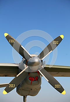 Airplane propeller photo