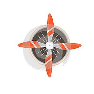 airplane propeller vector cartoon element design template