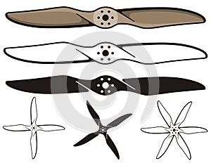 Airplane propellers photo