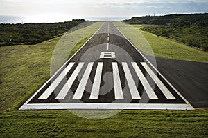 Airplane runway.