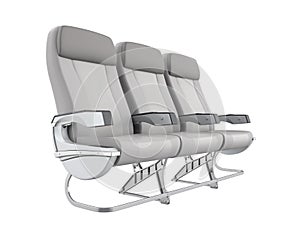 Airplane Seats Isolated