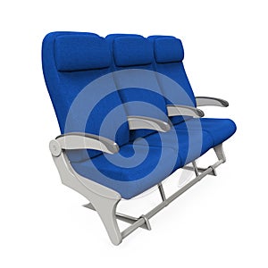 Airplane Seats Isolated