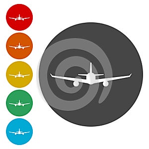 Airplane sign icon. Travel trip symbol. Plane icon