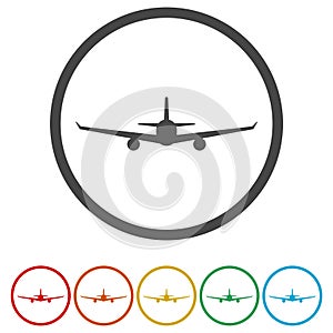 Airplane sign icon. Travel trip symbol