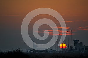 Airplane silhouette