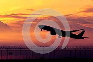 Airplane silhouette