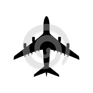 Airplane silhouette isolated - PNG