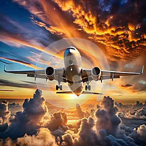 airoplane in the sky