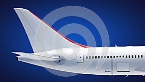 Airplane tail photo