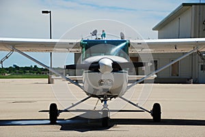 Airplane on the Tarmac of Middleton Municipal Airp