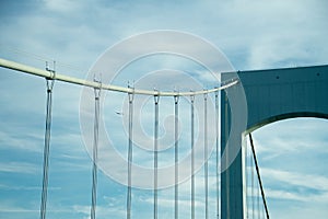 Airplane and Throgs Neck Bridge