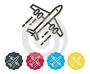 Airplane Transportation Icon